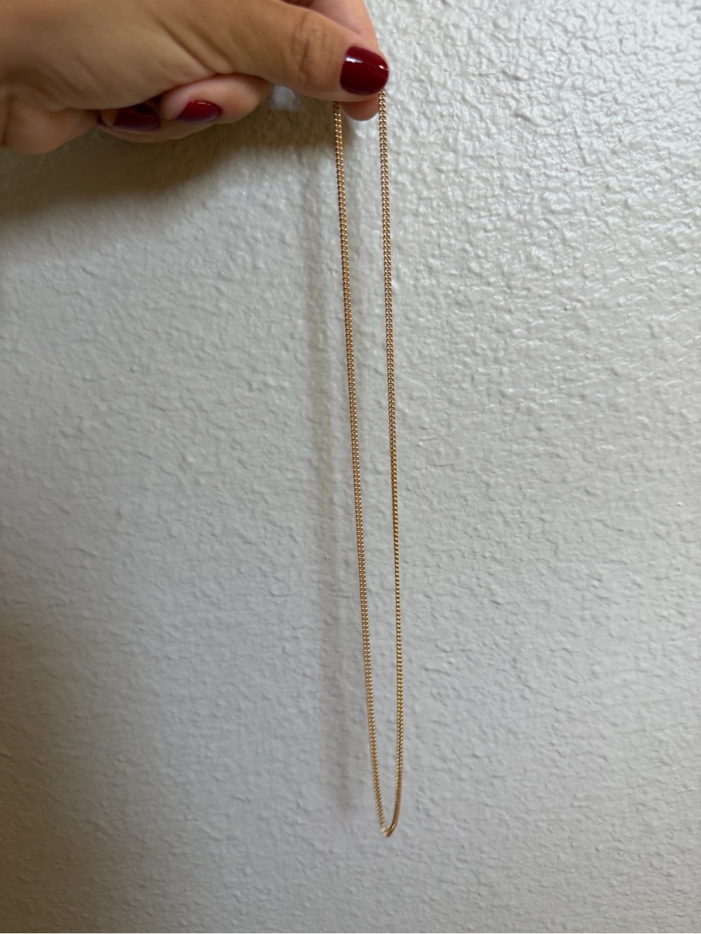 9k gold unoaerre tight curb chain - Picture 3 of 7